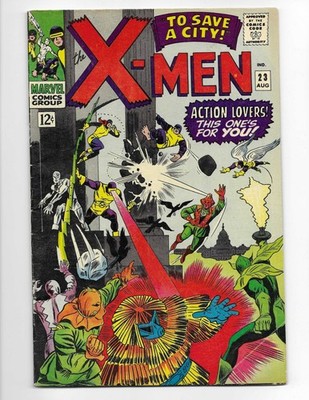 X-Men 23 1966 Marvel Comics VG+ 4.5 Cyclops Marvel Girl Count Nefaria Plantman