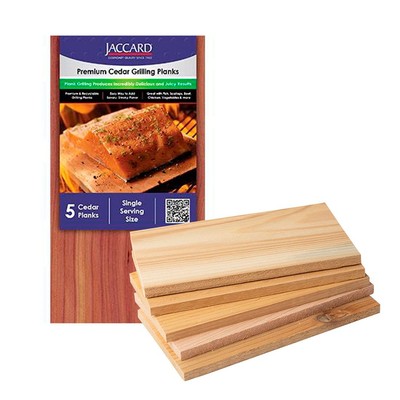 Premium Cedar Planks, For Grilling, Fish, Meat, and Veggies, 6.5'' x 3.5'', 5 S...