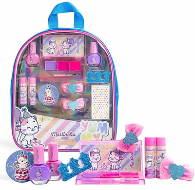 Kinder-Kosmetik Set Rosa - Nagellack, Lipgloss & Zubehör für Mädchen