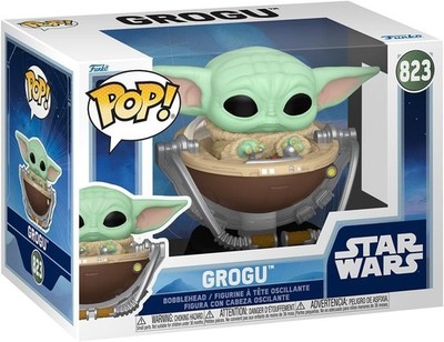 StarWars Grogu SofviPuppet 新品 グローグー 1box Funko Pop Star Wars Mandalorian and Grogu 823 Grogu in Pram Vinyl