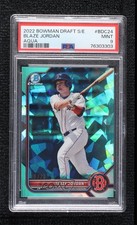 2022 Bowman Chrome Draft Sapphire Edition Aqua 10/20 Blaze Jordan PSA 9 0o48
