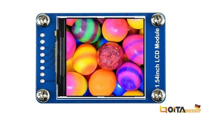 WaveShare General 1.54'' LCD Display Module, 240x240, IPS, 65K RGB Farben, SPI