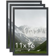 11x16 Picture Frame Black for Wall Mounting Set of 3, Horizontal and Vertical...