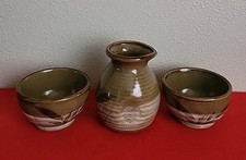 Matcha cerimonia tè giapponese set di 2 tazze e brocca ceramica Akashi  