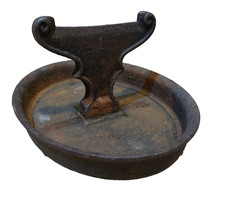 Vintage Hall Front Door Welly Bar Cast Iron Foot Boot Scraper Collector Plate