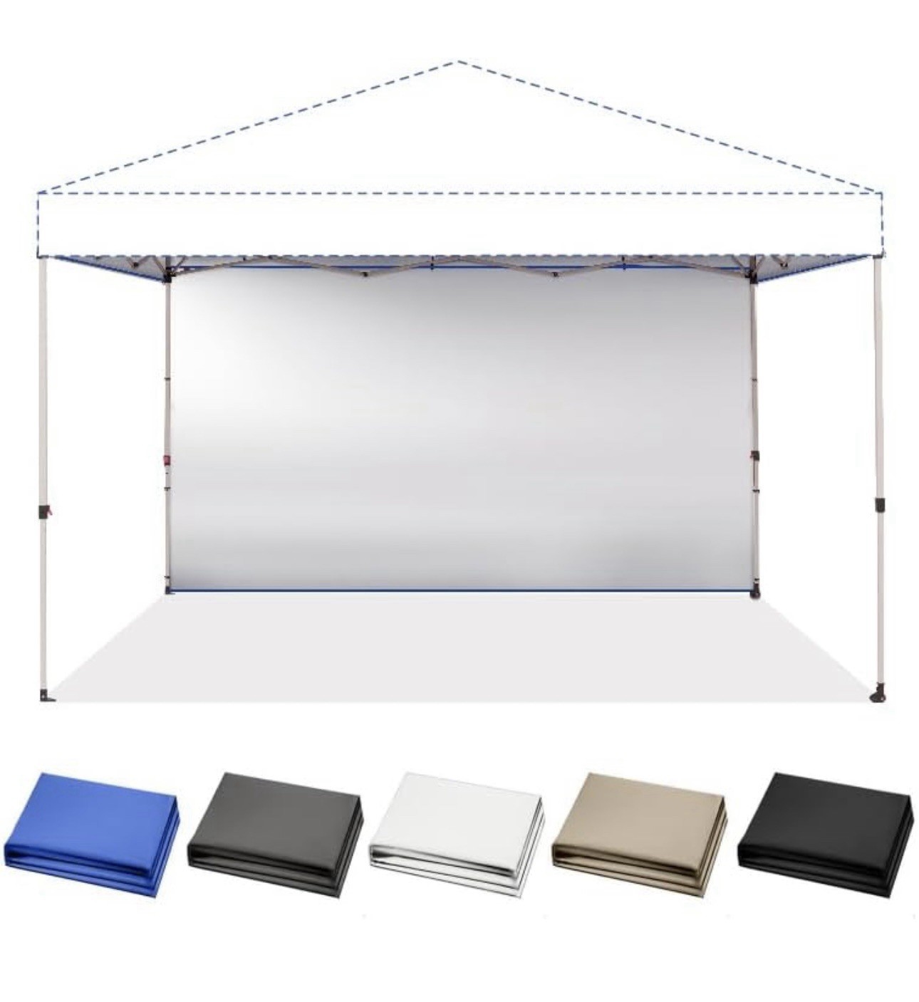 CROWN SHADES Pared lateral de toldo para tienda de campaña desplegable