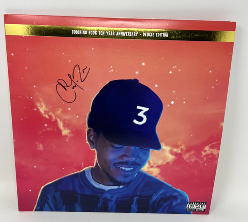 Chance The Rapper Coloring Book 10th Anniversary Deluxe Edition Vinyl Signed NEW