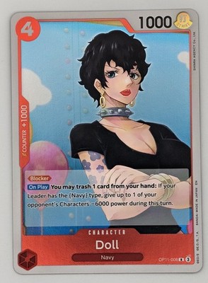 Doll (Foil) | OP11-008 | Red Character Navy Strike Blocker | Rare | NM
