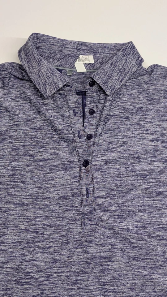 Under Armour HeatGear Polo Shirt Women’s Large Purple Heather Golf Activewear - Image 3 of 4