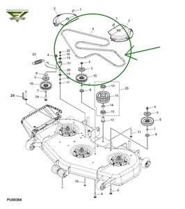 Details About John Deere 737 757 777 797 Ztrack 60 Inch Mower Deck Belt Tcu13198 New Oem