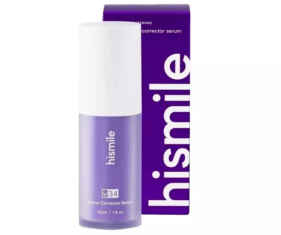 HISMILE Hi smile v34 Colour Corrector Serum 30ml Teeth Whitening Gel Purple Toothpaste