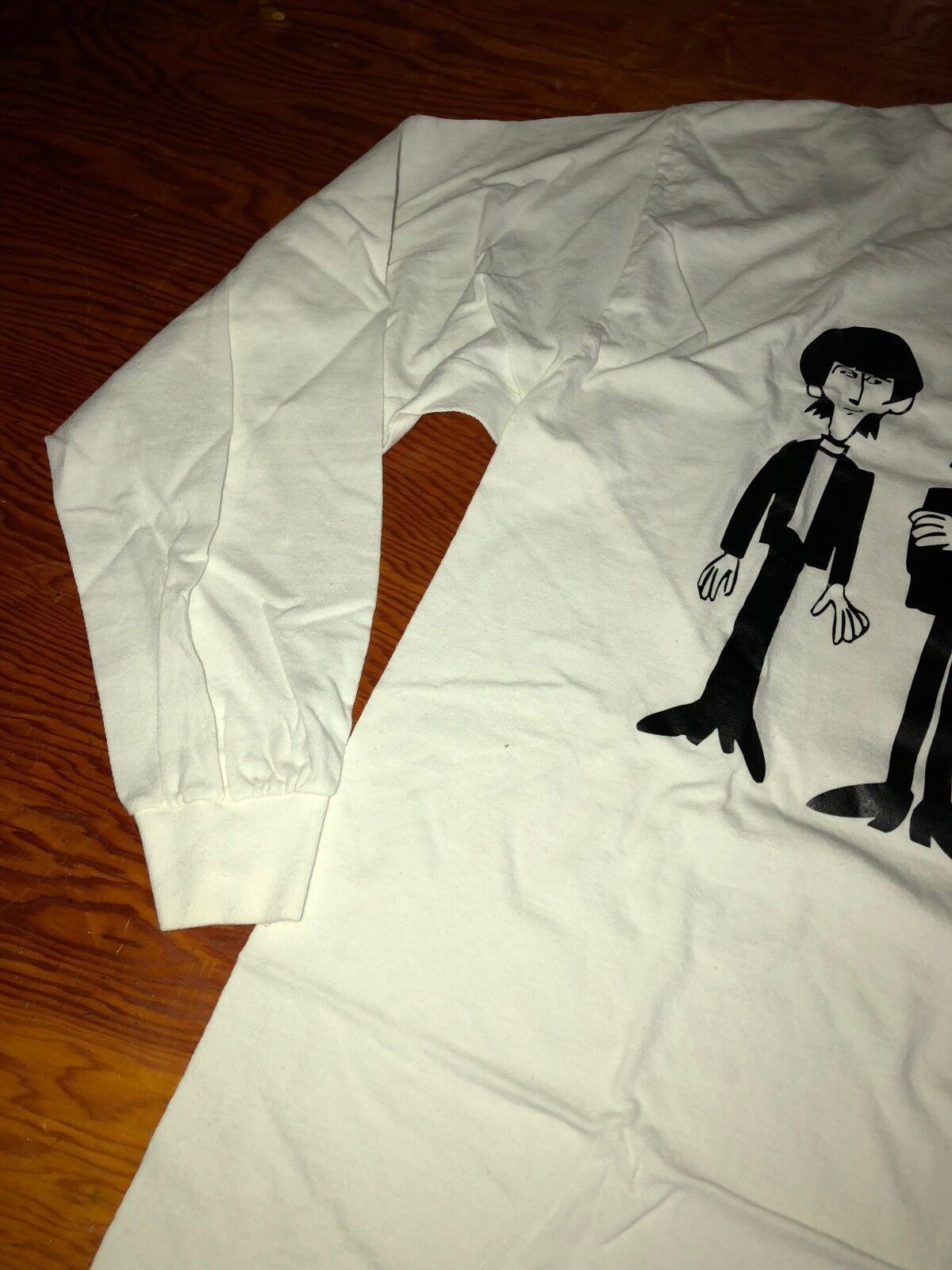 Distressed BEATLES T-Shirt Long Sleeve  Beatles C… - image 4