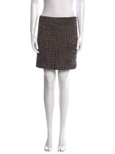 Moschino Cheap and Chic Brown Tweed Virgin Wool Blend Pencil Skirt EUC IT38 US4