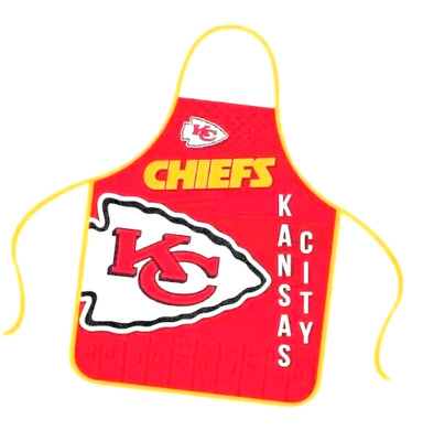 Kansas City Chiefs Apron Full Color Universal Size Tie Back...
