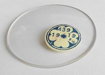 Verre De Montre De Poche (gousset) Diamètre 43.5 Mm - Pièce De Rechange Neuve - Fabriqué En France
