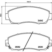 Brembo BremsbeläGe BremsklöTze Vorne FüR Honda CR-V III Re_ 2.0I-Vtec 4WD