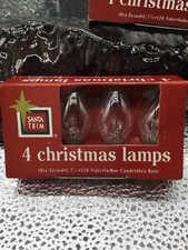 2 boxes of C-7 1/2 Clear Christmas Light Bulbs total of 8 bulbs