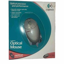 Logitech Optical Corded Mouse Precision Performance 930582-0403 USB PC Mac