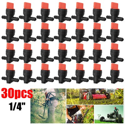 30Pcs 1/4 Straight In-line Fuel Cut Off Shut Off Valve For Briggs