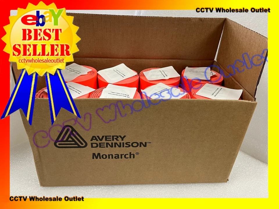 AVERY DENNISON Genuine Monarch 1136 RED Labels One Box