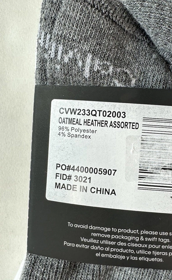 Calcetines tobilleros acolchados para mujer Calvin Klein 6 pares zapato 4-10 avena brezo Foto 3 de 4