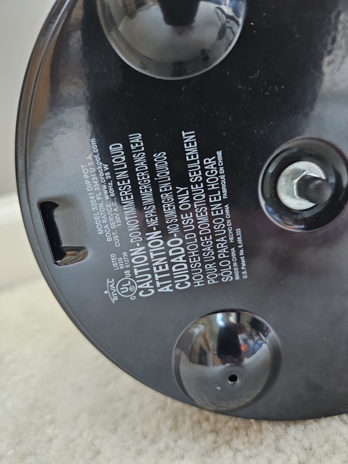 Crock Pot Little Dipper Model 32041 Dip Pot Stoneware Slow Cooker 16