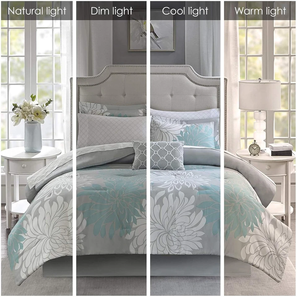 Essentials Maible Acogedora Cama en Bolsa Edredón con Juego Completo de Sábanas de Algodón-Flo Foto 2 de 4