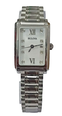 96S157 BULOVA WHITE DIAL SAPPHIRE CRYSTAL WRISTWATCH FOR MEN JMB-24