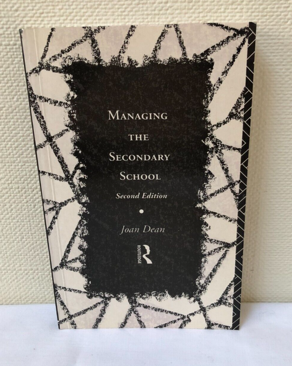 Managing the Secondary School by Joan Dean (Paperback, 1993) [HM]