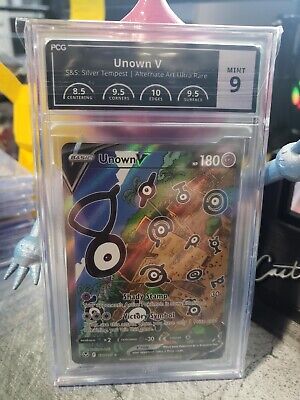 2022 Pokemon Silver Tempest Unown V Alt Art 177/195 – Mint Collectables