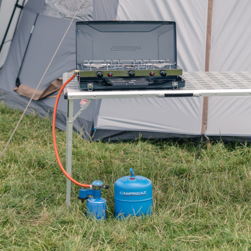 Campingaz Twin Connection Regulator Kit CV/R With Gas Hose and Clips - Picture 4 of 10