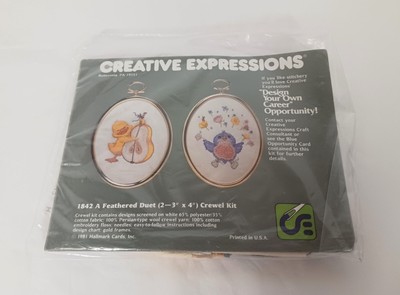 Creative Expressions Crewel Kit 1842 Duck Bird A Feathered Duet Vintage 1981 NOS