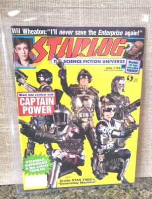 StarLog Magazine The Science Universe #129 Captain Power Cover