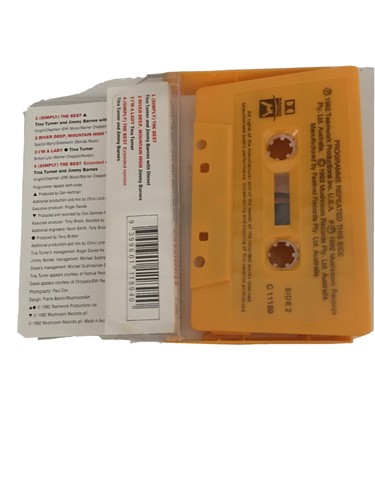 Simply The Best Tina Turner & Jimmy Barnes 1992 Cassette C11189 Rare New - Picture 3 of 9