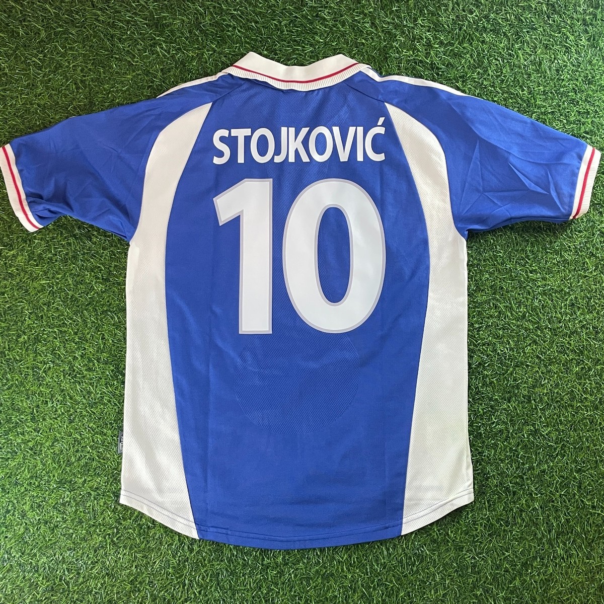 Stojkovic - Yugoslavia 2000 2001 Official Jersey Shirt Kit – US M