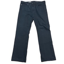 AG Adriano Goldschmied Jeans Mens 36x33 Black The Protege Straight Made in USA