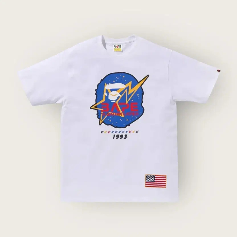 Bape NASA MOON Print Short Sleeve T-Shirt XL