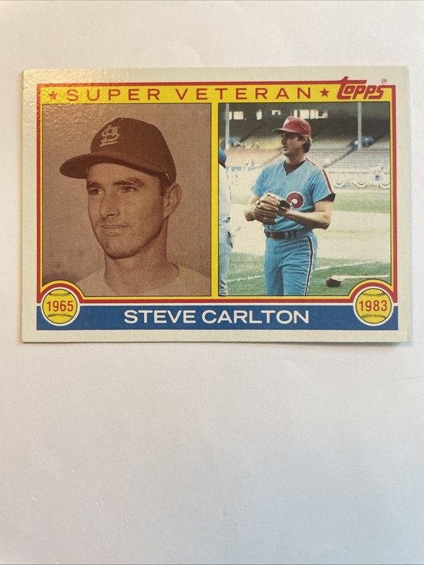 1983 Topps Baseball Steve Carlton #71 Philadelphia Phillies Pitcher 