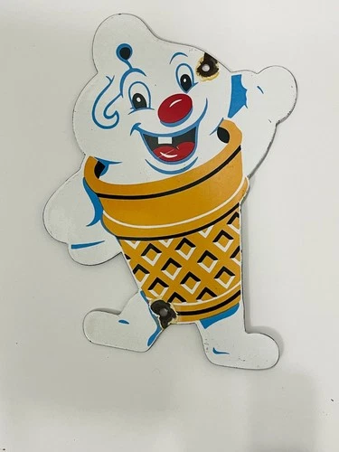 RARE VINTAGE FOSTERS FREEZE ICE CREAM PORCELAIN ENAMEL ADVERT SIGN 10" x 7  1/2"