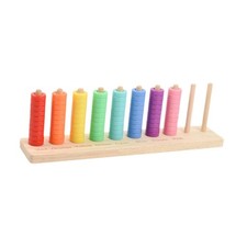 Wooden Color Sorting Stacking Toy Color Matching Game for Age 3-6 Years Kids
