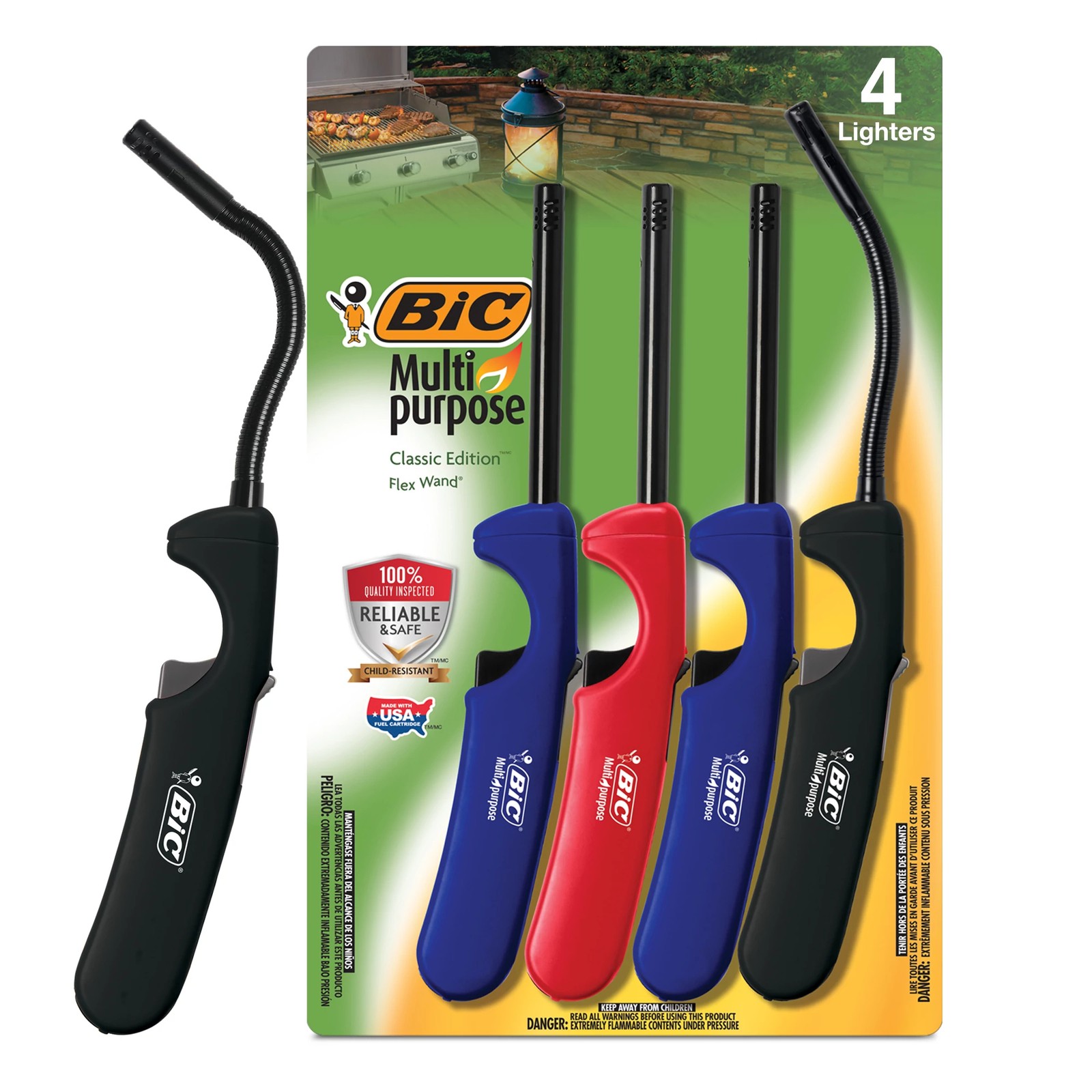 & Flex Wand Lighter, 4-pack