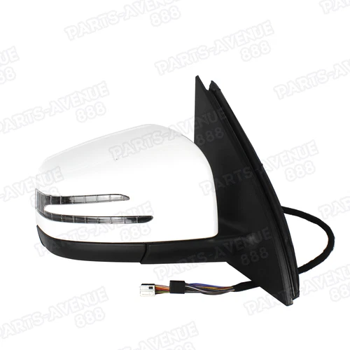 For Mercedes-Benz W166 2012-2015 Right White Mirror Heated Blind Spot 10+10 Pins