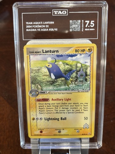 Team Aqua's Lanturn graded TAG 7.5 for sale on eBay
