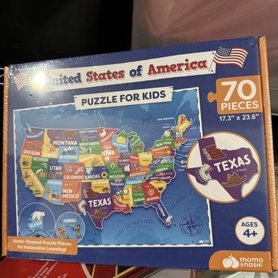 United States Puzzle for Kids - 70 Piece - USA Map Puzzle