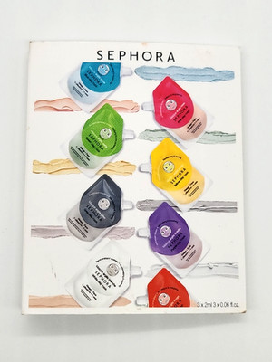 Sephora 3 Pack Clay Face Mask (Grey, Pink, Green) Sample 2ml each