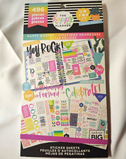 New The Happy Planner Happy Quotes Sticker Sheets 496 Pieces Multicolor