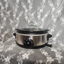 Pampered Chef RockCrok Slow Cooker Crockpot  + Stand  + Carrier 