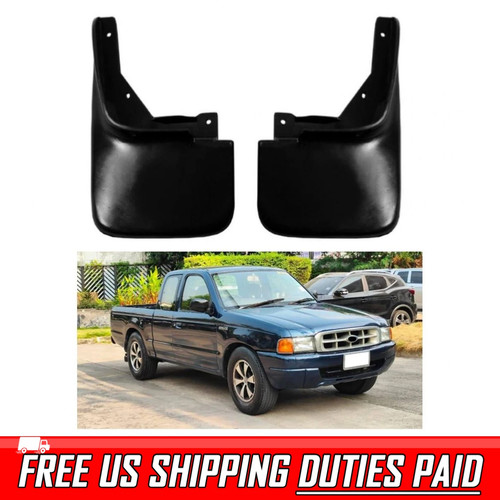 2 Rear Mud Flap Splash Guard Rubber For 1999-2002 Ford Ranger Mazda Bt ...