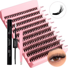Kit Extension Ciglia 200PCS Clusters Lashes Kit D Curl 0,07 40D 8-16Mm Ciglia Fi