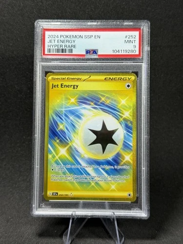 2024 POKEMON SSP EN-SURGING SPARKS HYPER RARE #252 JET ENERGY PSA 9